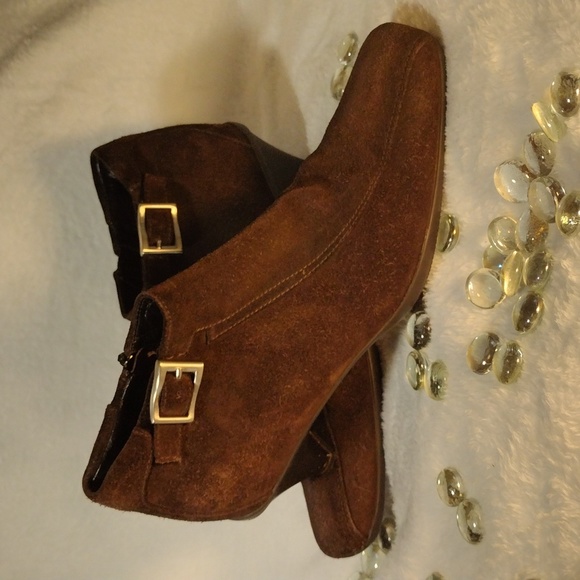 EUC PRADA Brown Suede Ankle  Booties - Picture 14 of 14